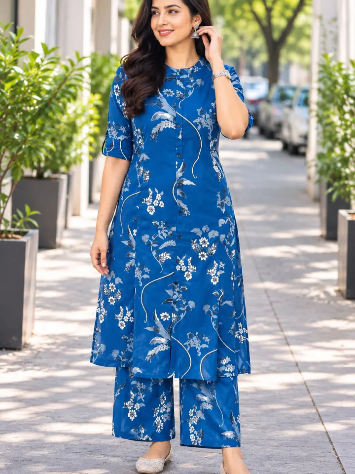 Women’s Floral Printed Kurta Pant Set