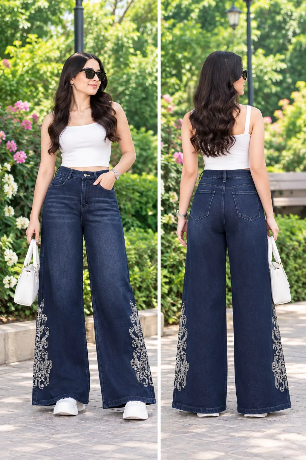 Woman'S High-Waist Straight Fit Jeans