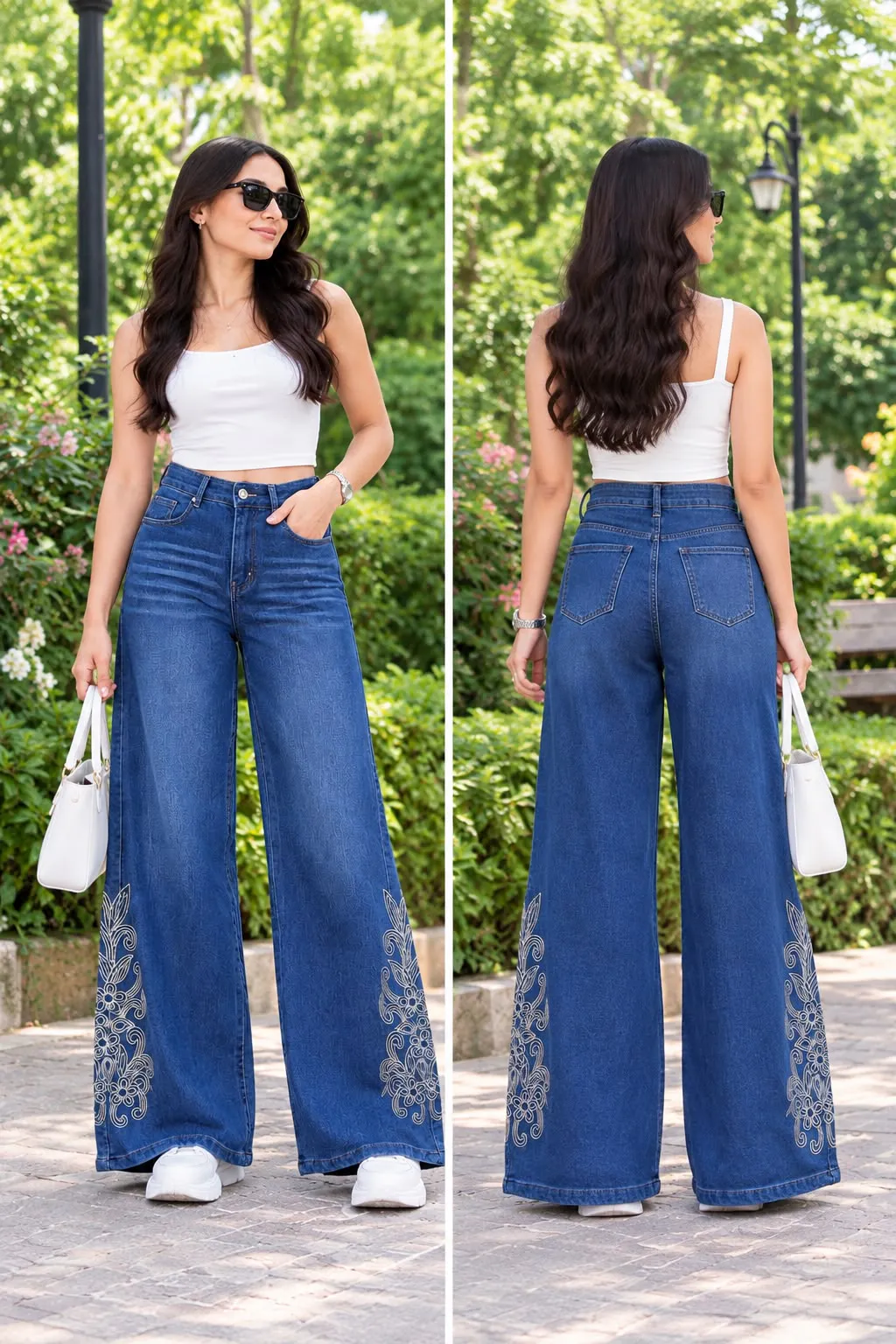 Woman'S High-Waist Straight Fit Jeans