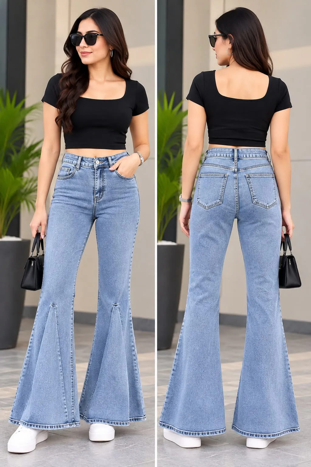 Woman'S High-Waist Straight Fit Jeans