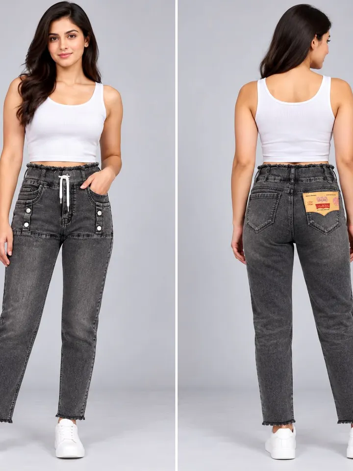 Women’s Dark Grey Denim Jeans
