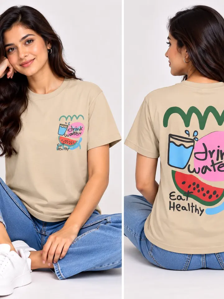 Woman'sWomen’s Graphic Printed Cotton T-Shirt t-shirt
