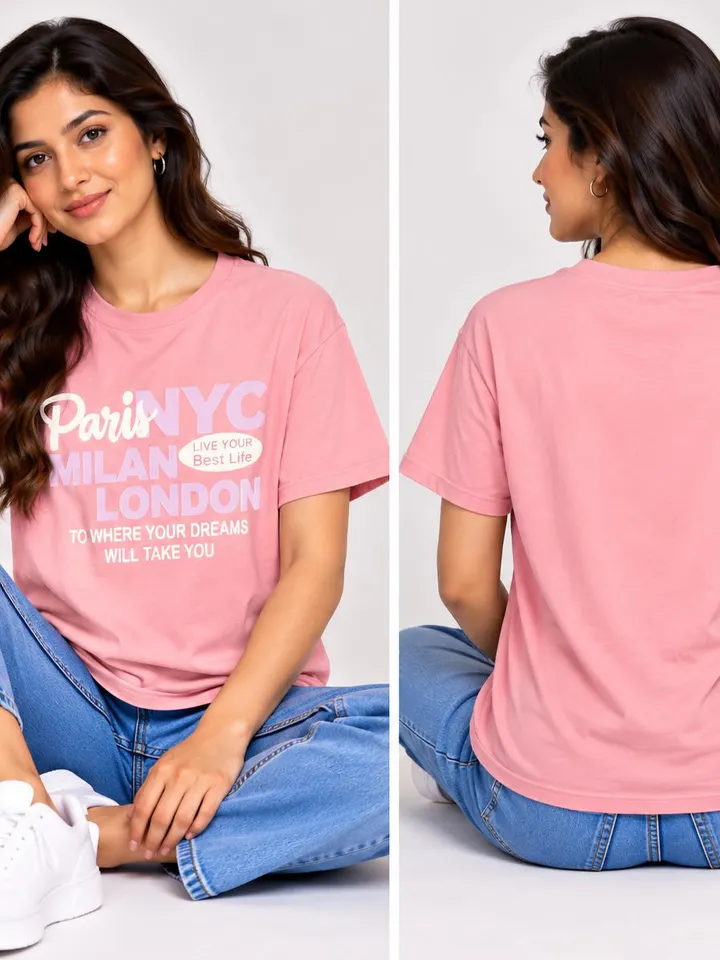 Women’s Graphic Printed Cotton T-Shirt