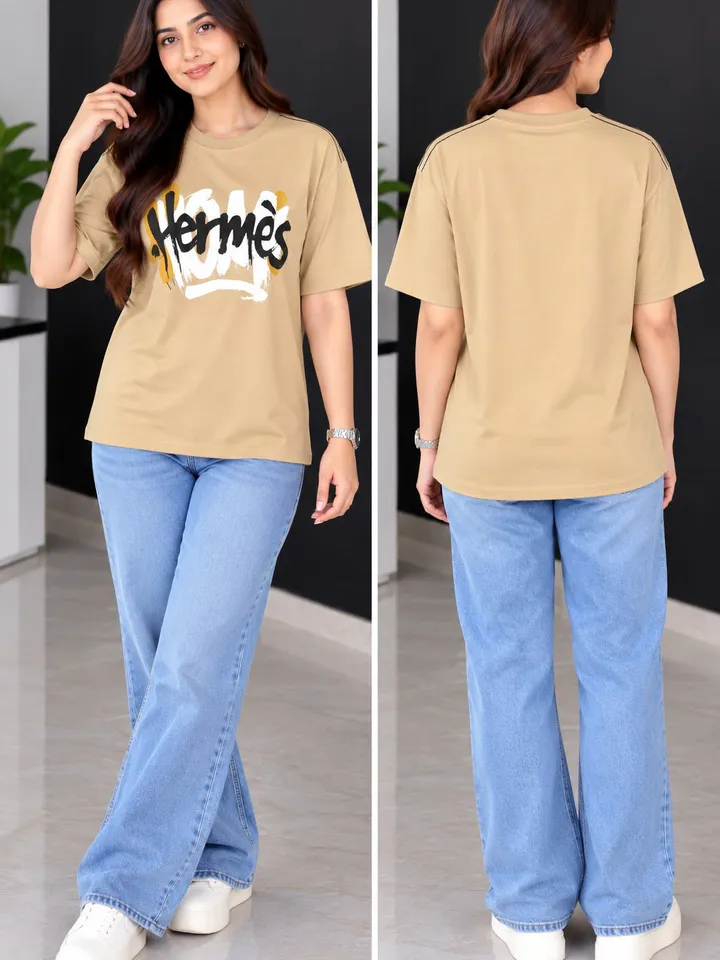 Women’s Graphic Printed Cotton T-Shirt