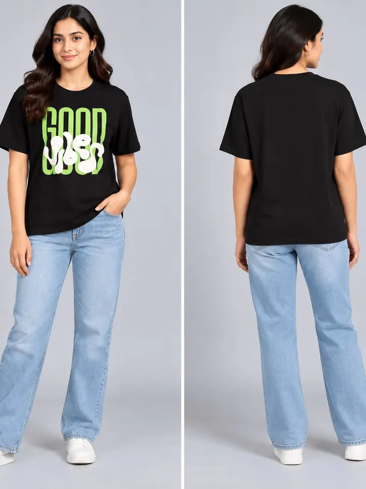 Women’s Graphic Printed Cotton T-Shirt