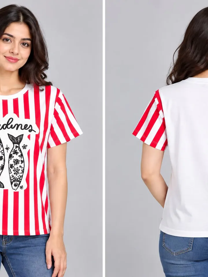 Women’s Graphic Printed Cotton T-Shirt