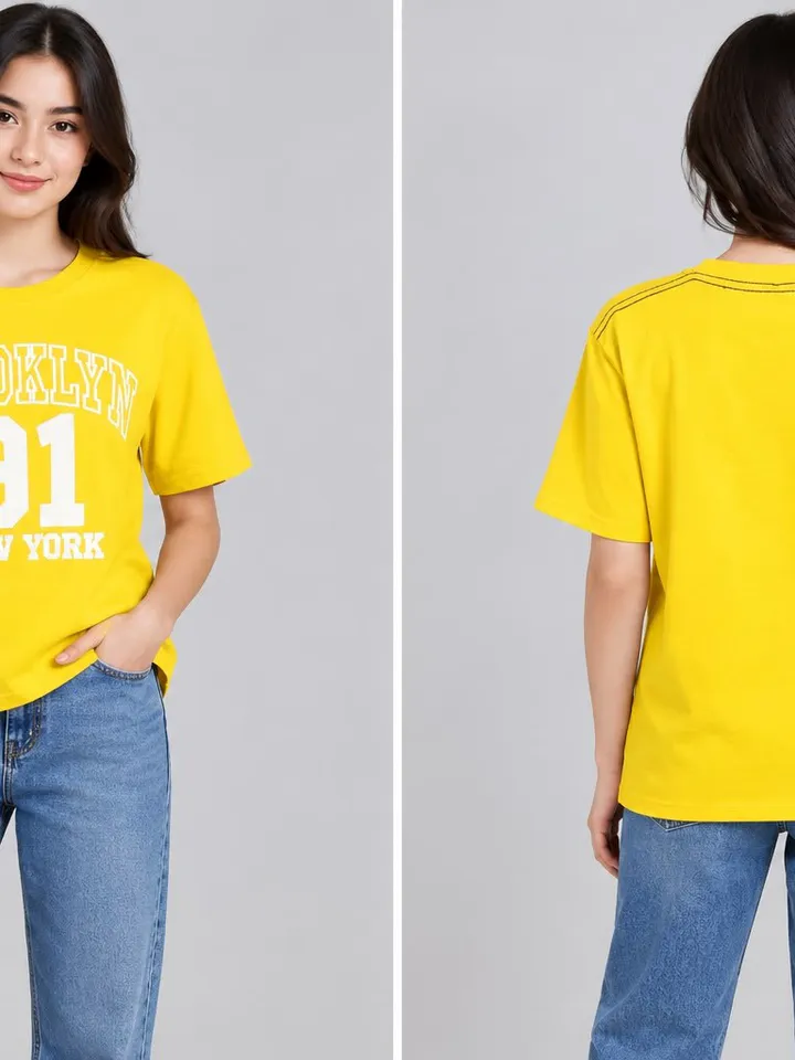 Women’s Graphic Printed Cotton T-Shirt