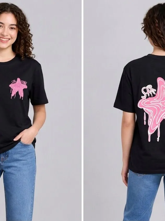 Women’s Graphic Printed Cotton T-Shirt