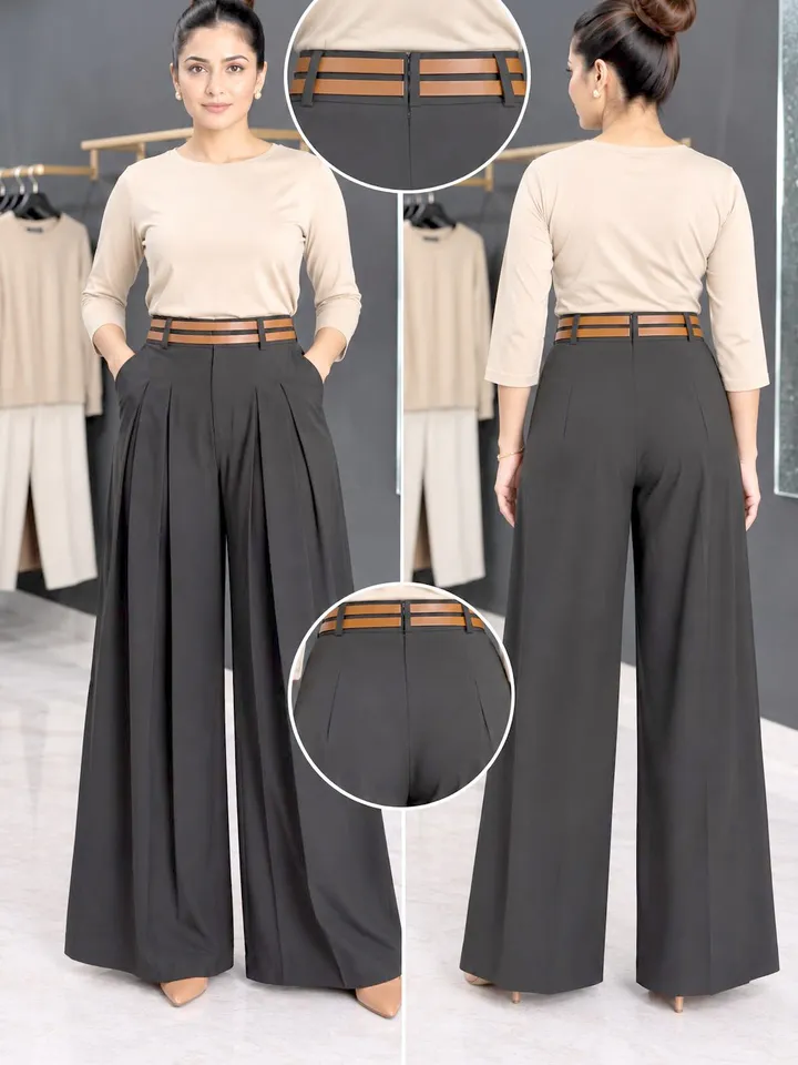 Women’s Palazzo Pants – Imported Fabric