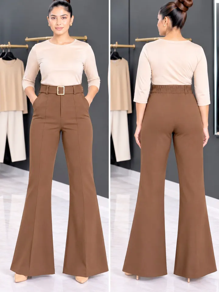Women's Lycra Flared Pants