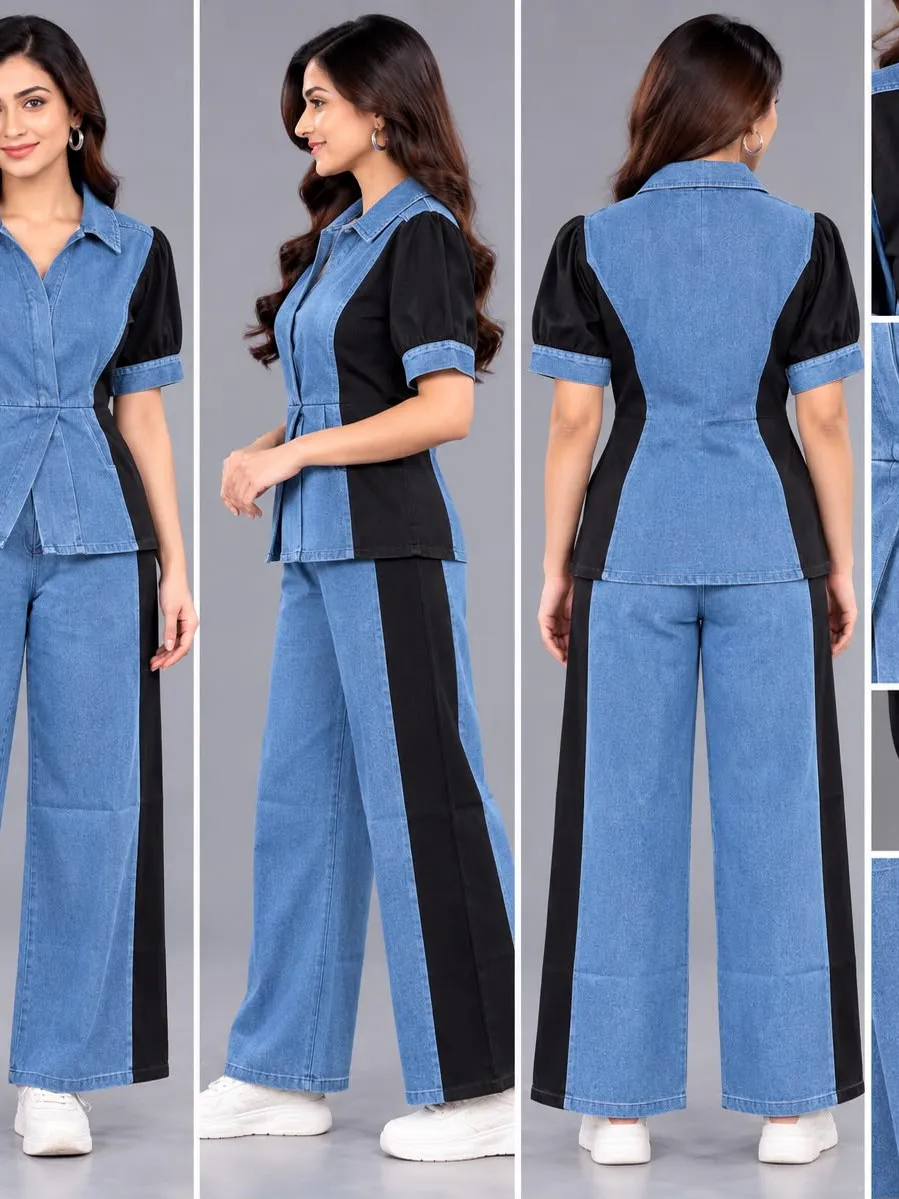 Women’s Denim Co-Ord Set – Stylish Two-Piece Outfit